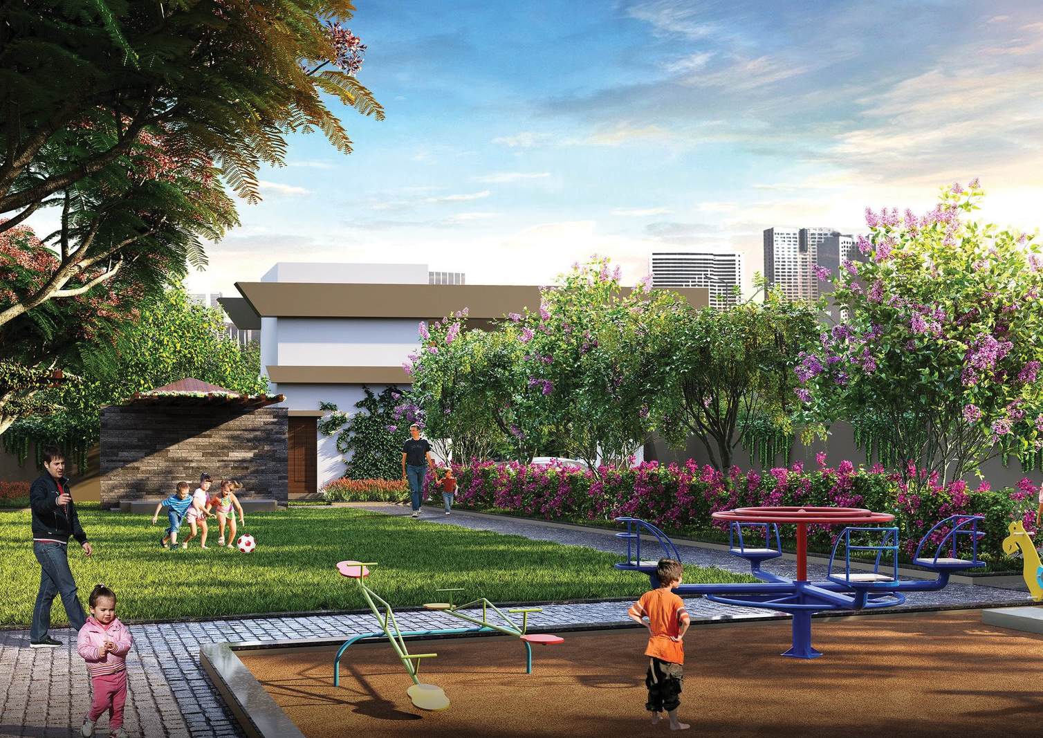 Theme based landscaped garden
